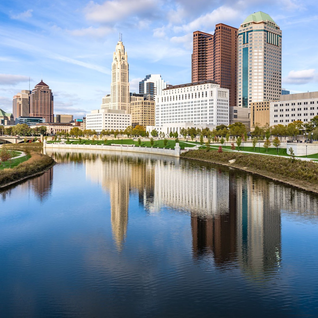 Columbus Ohio skyline with properties managed by iTrip Columbus