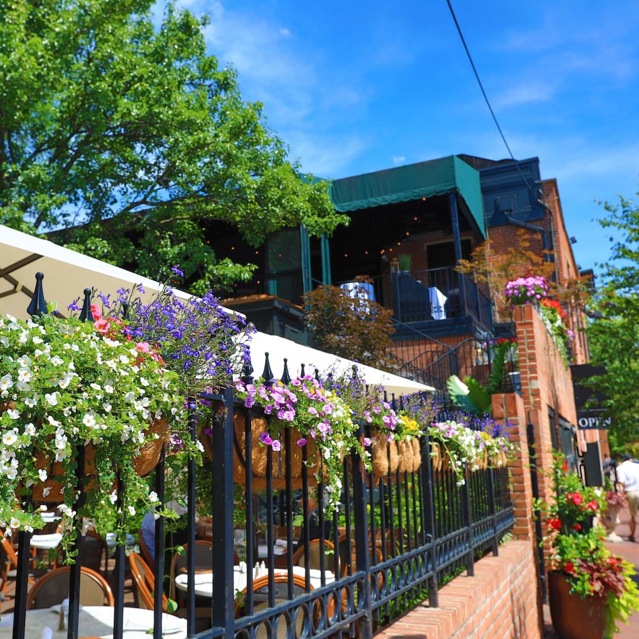 Fenced garden in German Village in Columbus